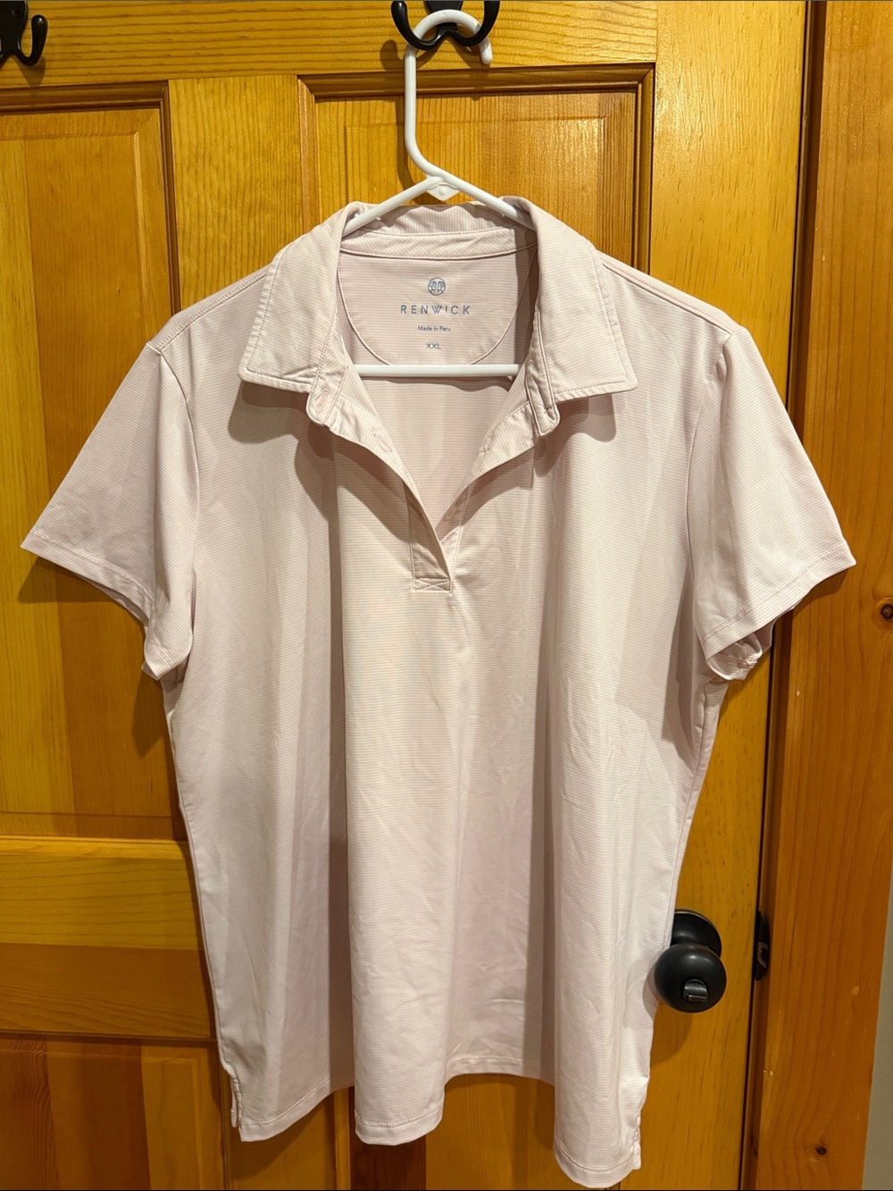 Renwick Women's Light Pink Golf Top XXL